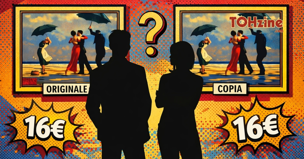 Allestimento della mostra di Jack Vettriano a Roma a Palazzo Velli tra oli e opere su carta museale